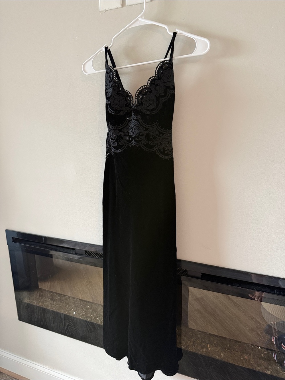 Farm Rio velvet midi dress